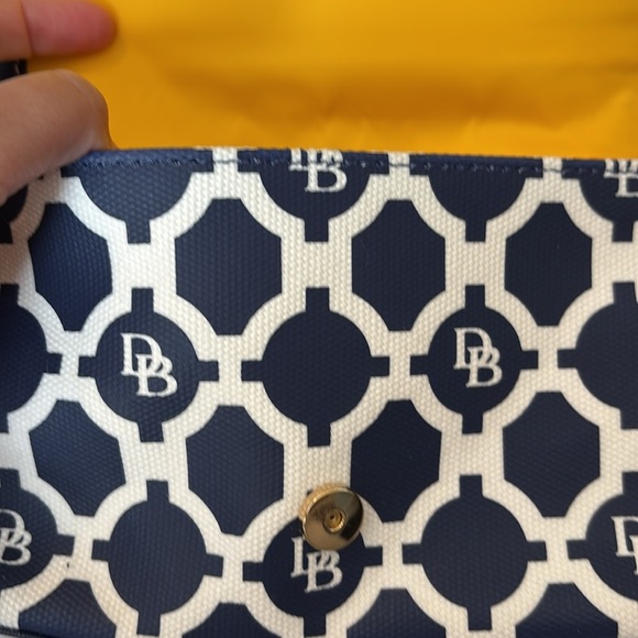 Dooney & Bourke Sanibel Becca NWOT blue and white small crossbody bag - Picture 10 of 13